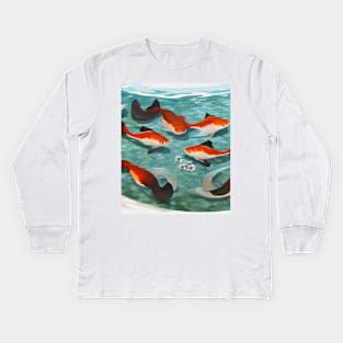 The Art of Koi Fish: A Visual Feast for Your Eyes 13 Kids Long Sleeve T-Shirt